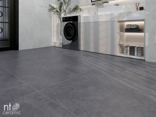 Керамогранит NT Ceramic Cemento Zett Black арт. NTT99602M (60x120) матовый